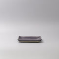 Premium Ceramic Square Plate – Purple Crackle Amethyst Glaze 17cm