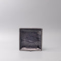 Premium Ceramic Square Plate – Purple Crackle Amethyst Glaze 17cm