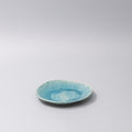 Premium 15cm Crackle Turquoise Glaze Oval Ceramic Plate Dishwasher Microwave Safe
