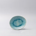Premium 15cm Crackle Turquoise Glaze Oval Ceramic Plate Dishwasher Microwave Safe