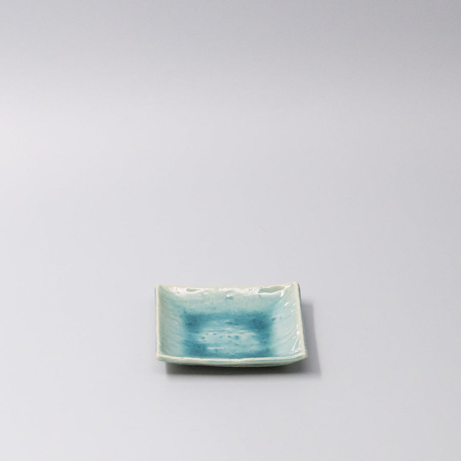 Premium 10cm Crackle Turquoise Glaze Ceramic Sauce Dish Dishwasher Microwave Safe