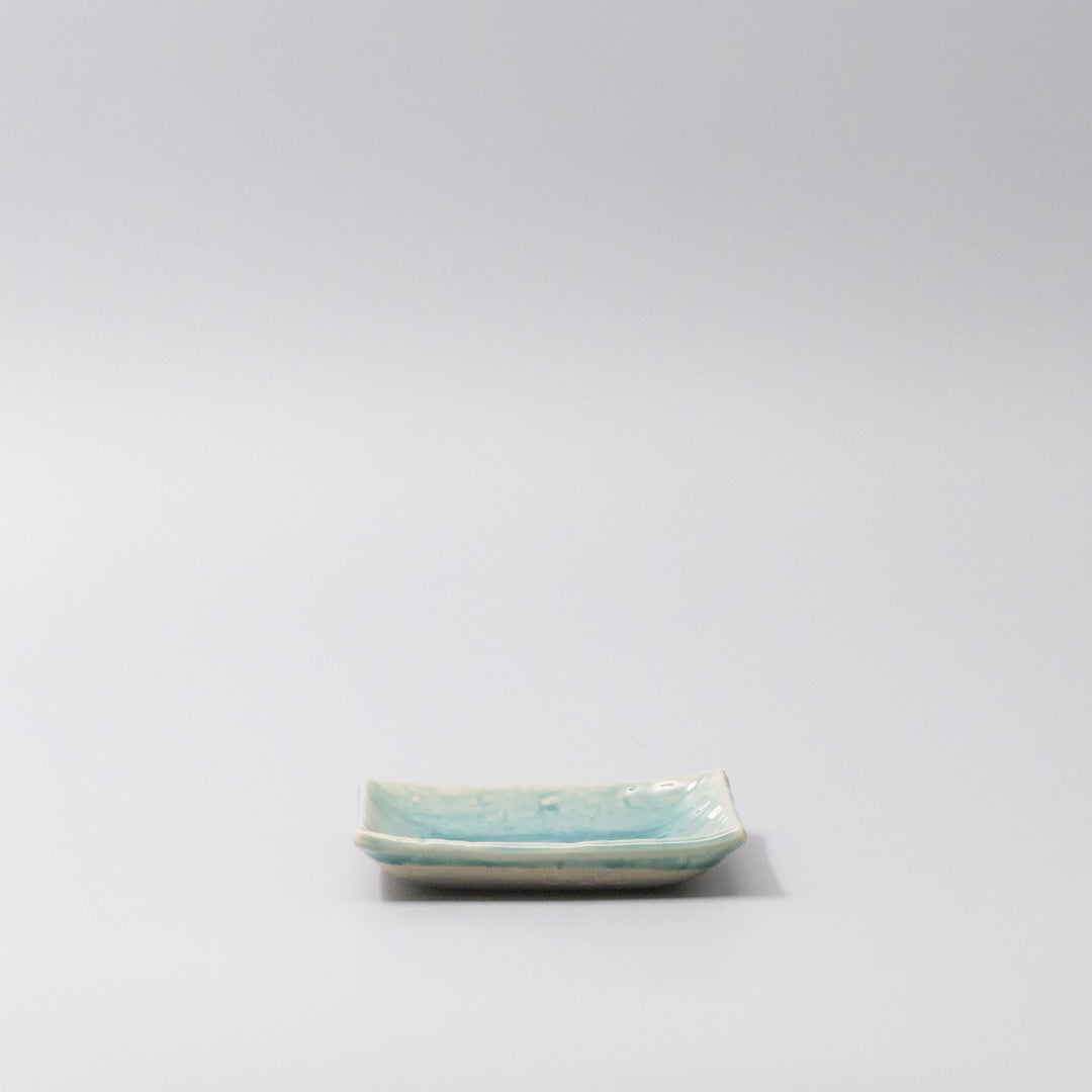 Premium 10cm Crackle Turquoise Glaze Ceramic Sauce Dish Dishwasher Microwave Safe
