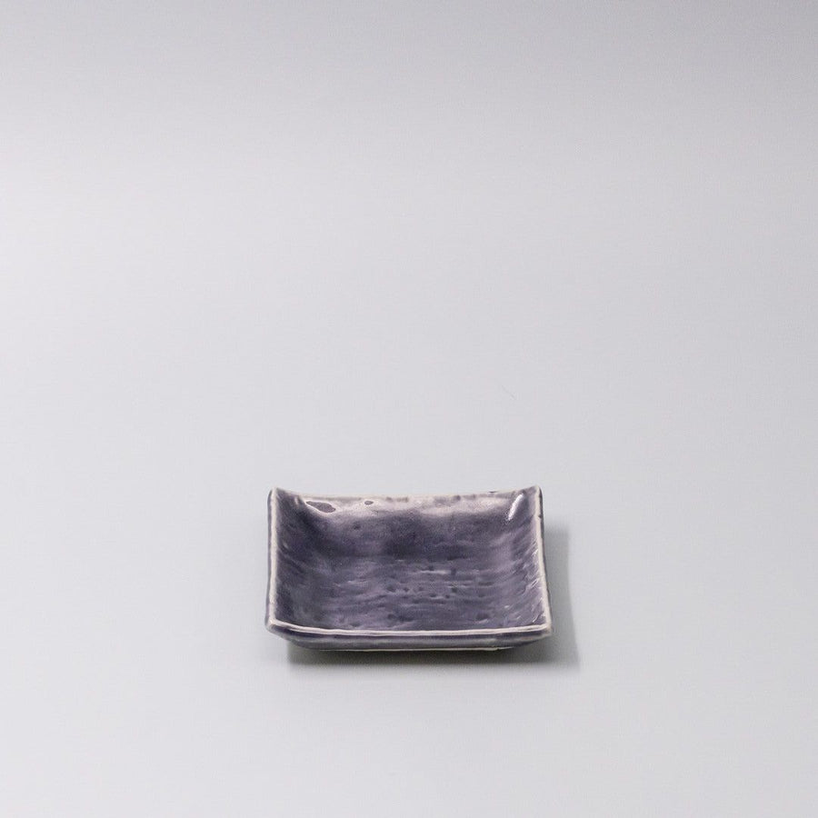 Sauce Dish 10cm Crackle Amethyst Glaze - SuperSaverAU - view 1