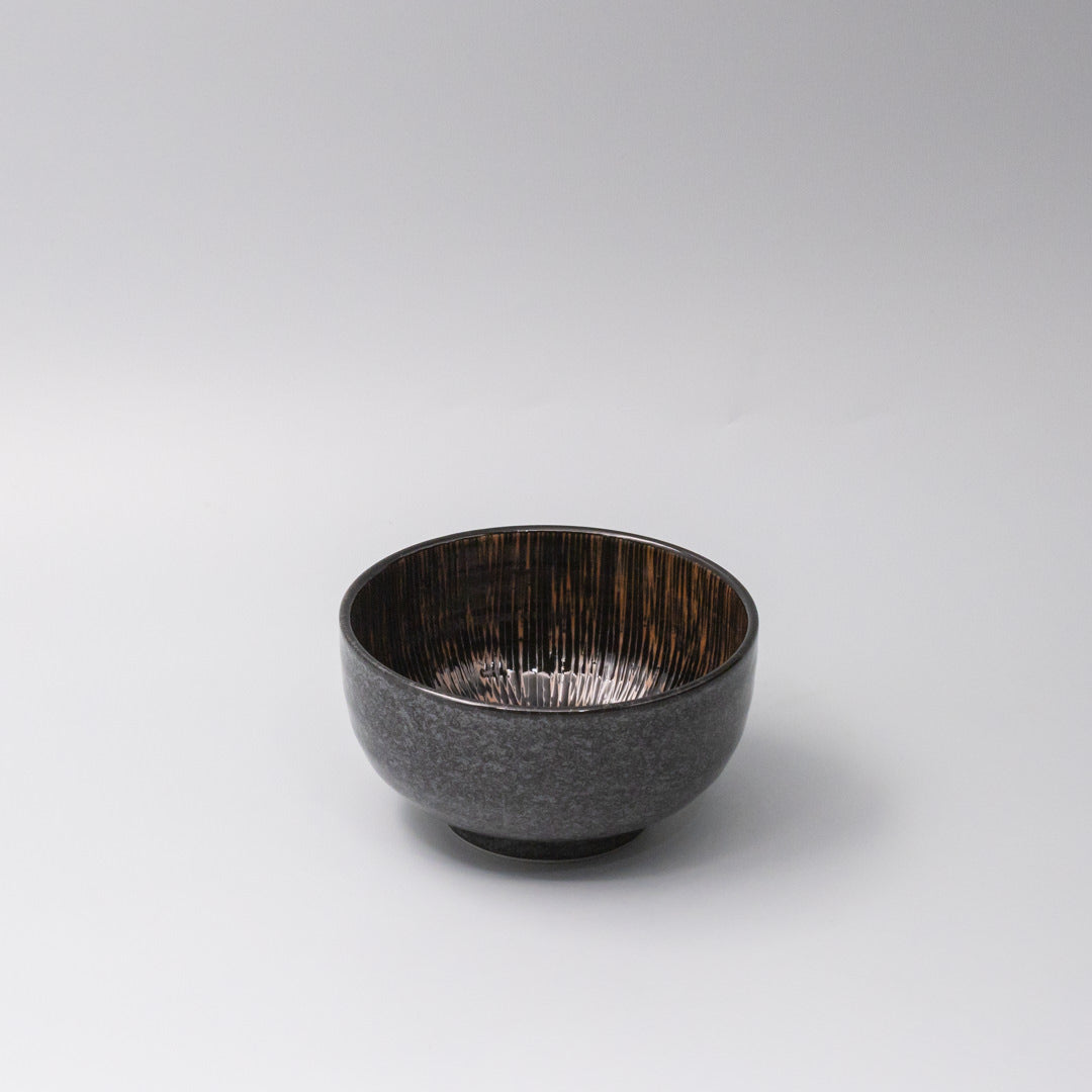 Premium Bronze Converging Line Bowl – 16cm, 600ml
