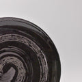 Premium 28cm Gunmetal Swirl Glaze Ceramic Dinner Plate Dishwasher Microwave Safe