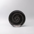 Premium 28cm Gunmetal Swirl Glaze Ceramic Dinner Plate Dishwasher Microwave Safe