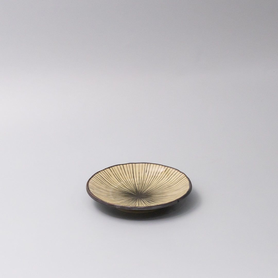 Saucer 13.5cm Green Converging Line Glaze - SuperSaverAU - view 1