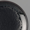 Premium 19.5cm Matt and Shiny Black Glaze Ceramic Side Plate Dishwasher Microwave Safe