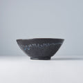 Premium Ceramic Udon Bowl – Black Matt & Shiny Glaze 800ml