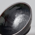 Premium Ceramic Bowl – Black Matt & Shiny Glaze 15cm, 450ml
