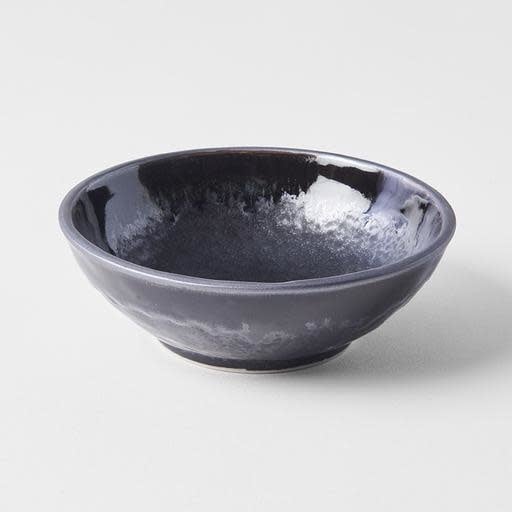 Premium Ceramic Bowl – Black Matt & Shiny Glaze 13.5cm, 200ml