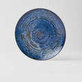 Premium 28.5cm Copper Swirl Glaze Ceramic Dinner Plate Dishwasher Microwave Safe
