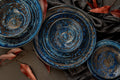 Premium 24cm Copper Swirl Glaze Ceramic Pasta Bowl 700ml Dishwasher Microwave Safe
