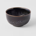 Premium Ceramic Bowl – Black Matt & Shiny Glaze 13cm, 400ml
