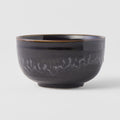 Premium Ceramic Bowl – Black Matt & Shiny Glaze 13cm, 400ml