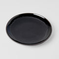 Premium 25.5cm Matt and Shiny Black Glaze Ceramic Dinner Plate Dishwasher Microwave Safe