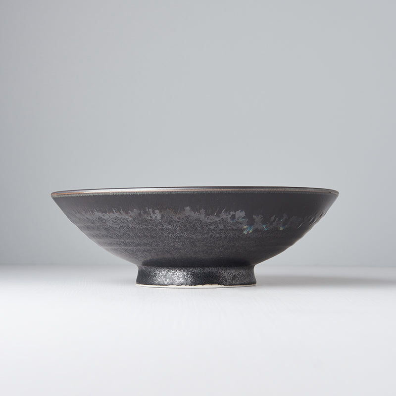 Premium Ceramic Ramen Bowl – Matt Black Glaze 24.5cm, 900ml