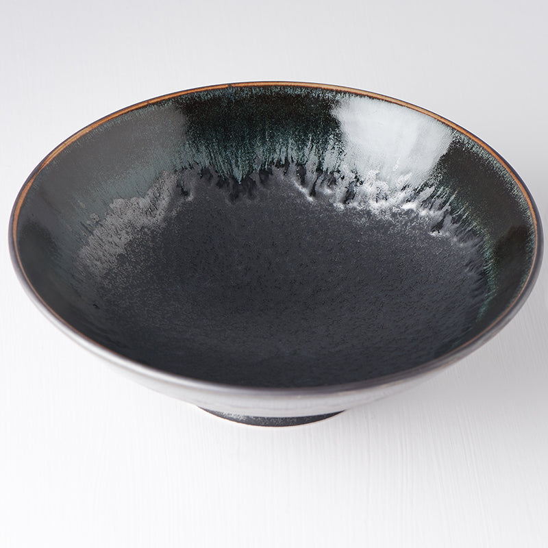 Premium Ceramic Ramen Bowl – Matt Black Glaze 24.5cm, 900ml