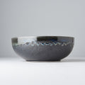 Premium Ceramic Serving Bowl – Black Matt & Shiny Glaze 1800ml