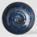 Premium Ceramic Tapas Bowl – Blue Copper Swirl Glaze 13cm