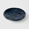 Premium Saucer – Blue Copper Swirl Glaze 13.5cm