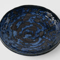 Premium Saucer – Blue Copper Swirl Glaze 13.5cm
