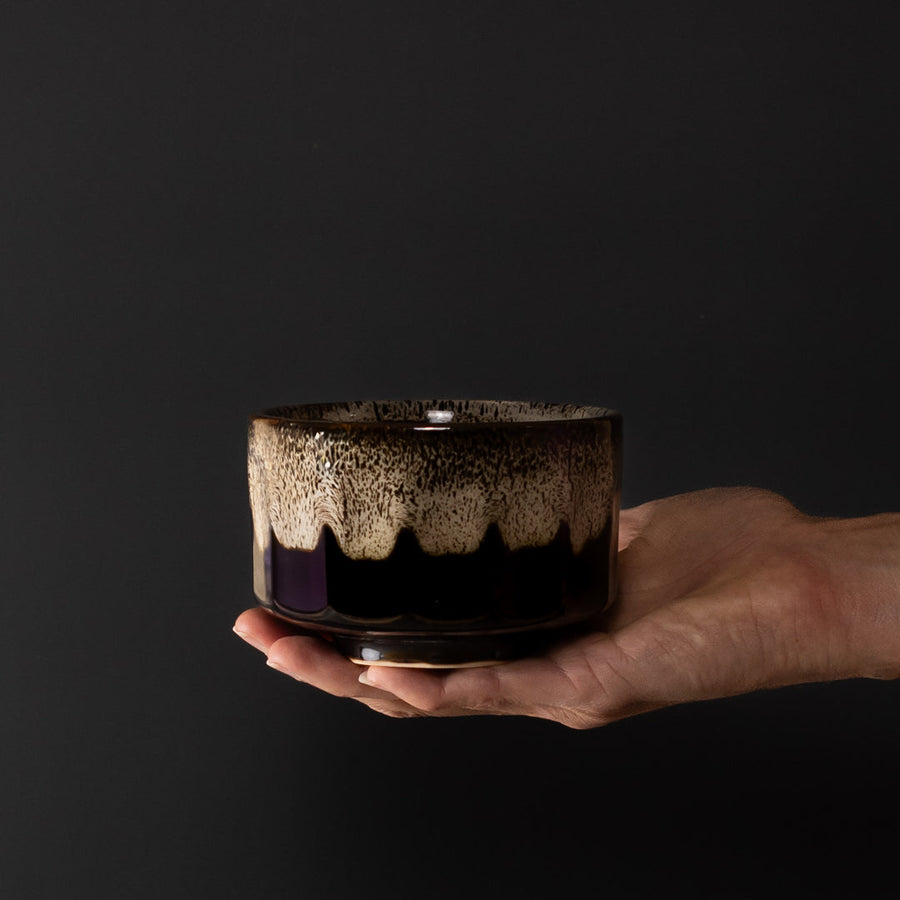 Premium 11cm Mocha Brown Matcha Tea Bowl 400ml Dishwasher Microwave Safe