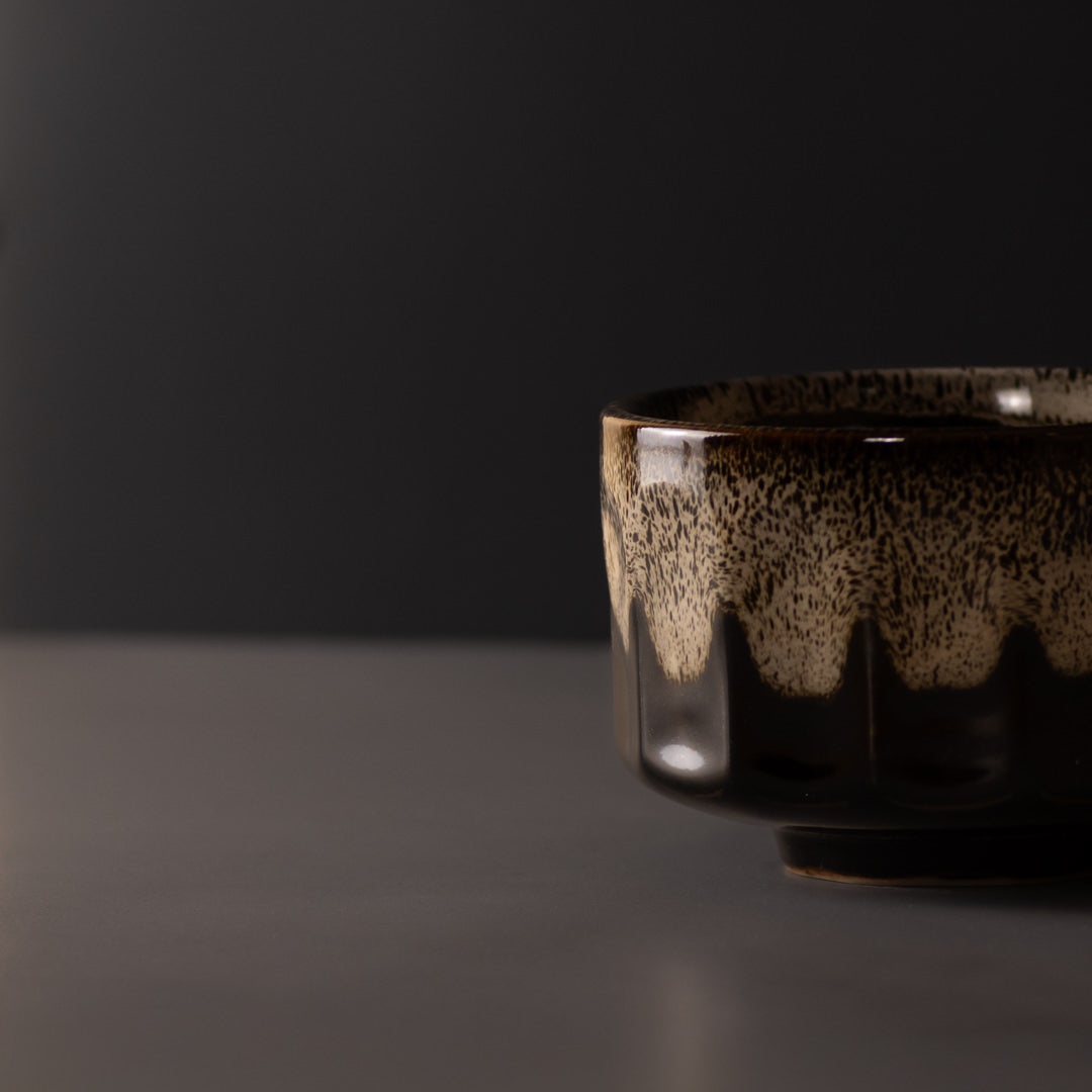 Premium 11cm Mocha Brown Matcha Tea Bowl 400ml Dishwasher Microwave Safe