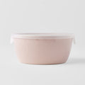 Premium 13cm Sakura Pink Glaze Ceramic Bowl with Lid 400ml Dishwasher Microwave Safe