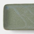 Premium Ceramic Rectangular Plate – Green Fade Glaze 29.5 x 12cm