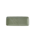 Premium Ceramic Rectangular Plate – Green Fade Glaze 29.5 x 12cm