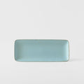 Premium 29cm Soda Blue Glaze Ceramic Sashimi Plate Dishwasher Microwave Safe
