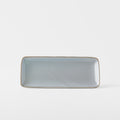 Premium 29cm Steel Grey Glaze Ceramic Sashimi Plate Dishwasher Microwave Safe