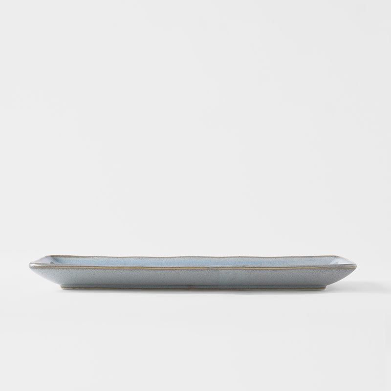 Premium 29cm Steel Grey Glaze Ceramic Sashimi Plate Dishwasher Microwave Safe