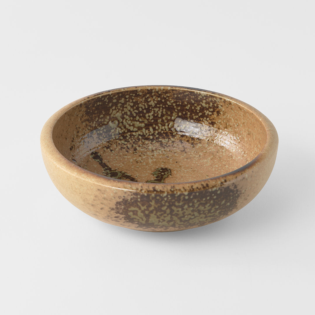 Premium Thick Edge Bowl – Brown Wabi Sabi Glaze 24cm, 1800ml