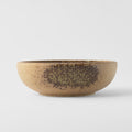 Premium Thick Edge Bowl – Brown Wabi Sabi Glaze 24cm, 1800ml