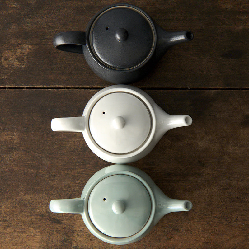 Premium 400ml Matte Black Glaze Ceramic Teapot Japanese Tea Pot