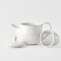 Teapot 400ml Matte White Glaze - SuperSaverAU - view 1
