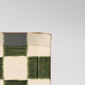 Premium 12cm Reeded Oribe Checkerboard Glaze Ceramic Saucer Dishwasher Microwave Safe