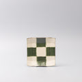 Premium 12cm Reeded Oribe Checkerboard Glaze Ceramic Saucer Dishwasher Microwave Safe