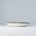 Premium 24x20cm Sky Blue Glaze Oval Ceramic Plate Japanese Tableware