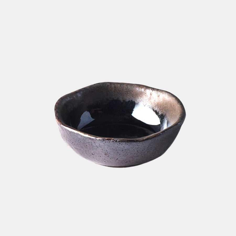Sauce Bowl 8cm Black Mingei Glaze - SuperSaverAU - view 1