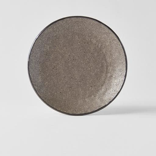 Premium 24cm Earth Glaze Thick Edge Ceramic Dinner Plate 750ml Dishwasher Microwave Safe