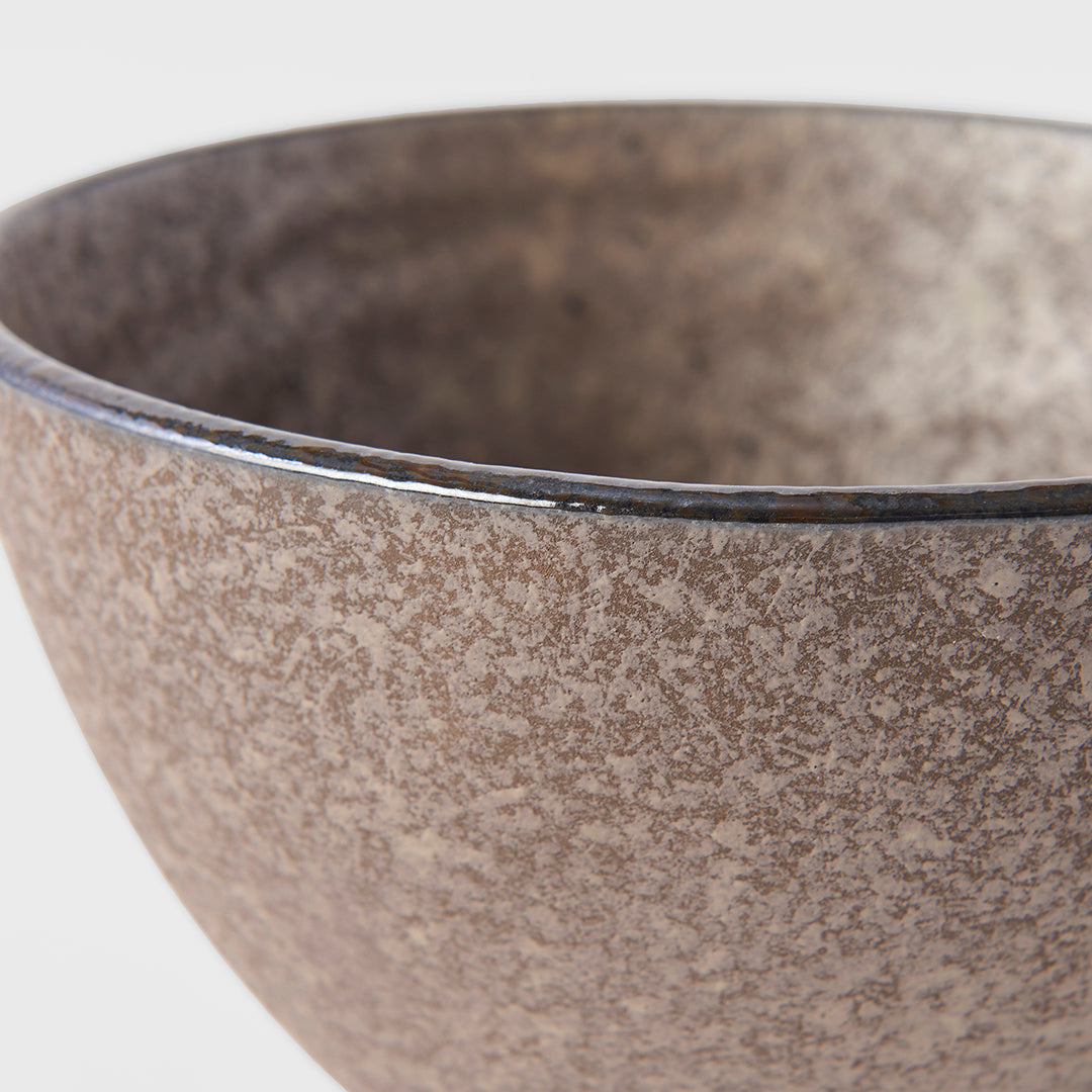 Premium Ceramic Deep Bowl – Brown Earth Glaze 13cm, 400ml
