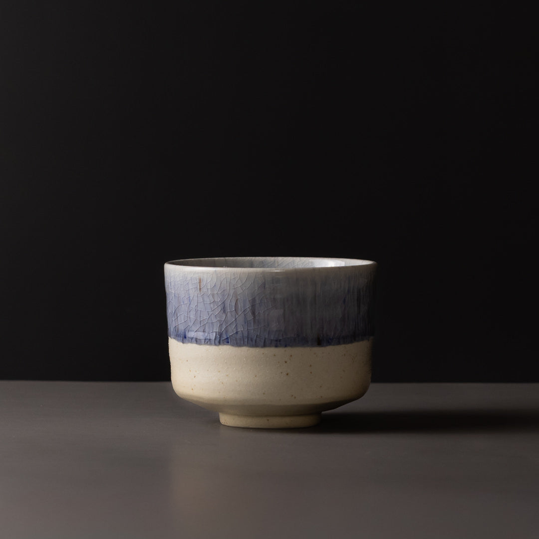 Premium 10cm Winter Drift Ceramic Matcha Tea Bowl 400ml Dishwasher Microwave Safe