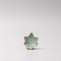 Premium Ceramic Maple Leaf Sauce Dish – Turquoise Mint Green 6cm, 6ml