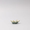 Premium Ceramic Maple Leaf Sauce Dish – Turquoise Mint Green 6cm, 6ml