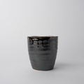 Premium Sushi Mug – Metallic Black Drip Glaze 325ml