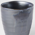 Premium Sushi Mug – Metallic Black Drip Glaze 325ml