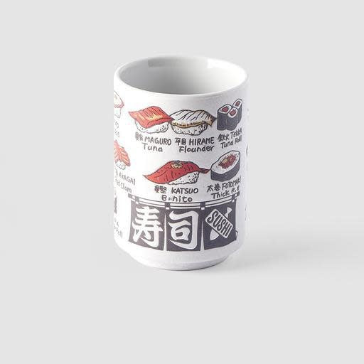 Premium Sushi Mug – White Sushi Piece Design 250ml
